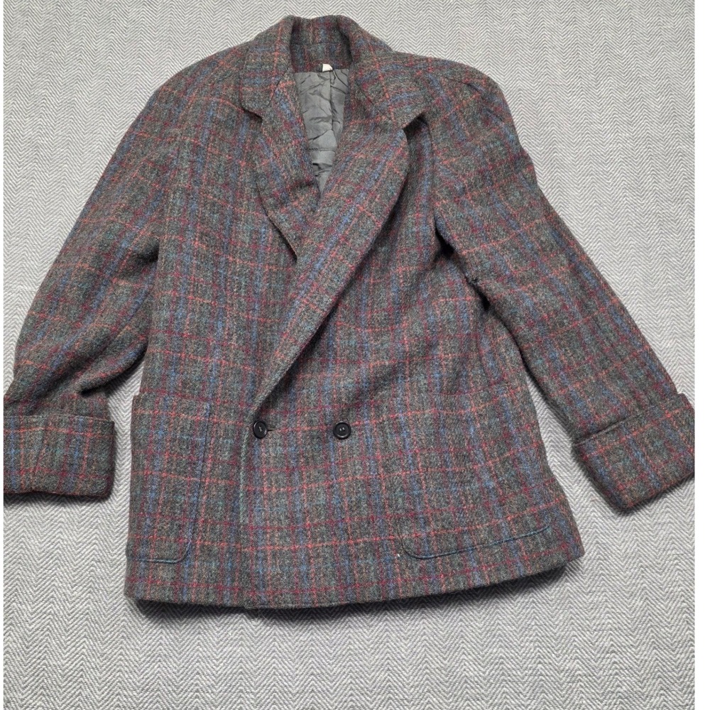 Peabody House International Vintage 100%‎ Wool Double Breasted Blazer Sz 9/10